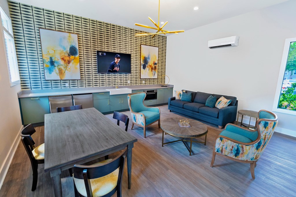 Clubhouse And Lounge at The Carlyle at Perimeter, Dunwoody, 30338