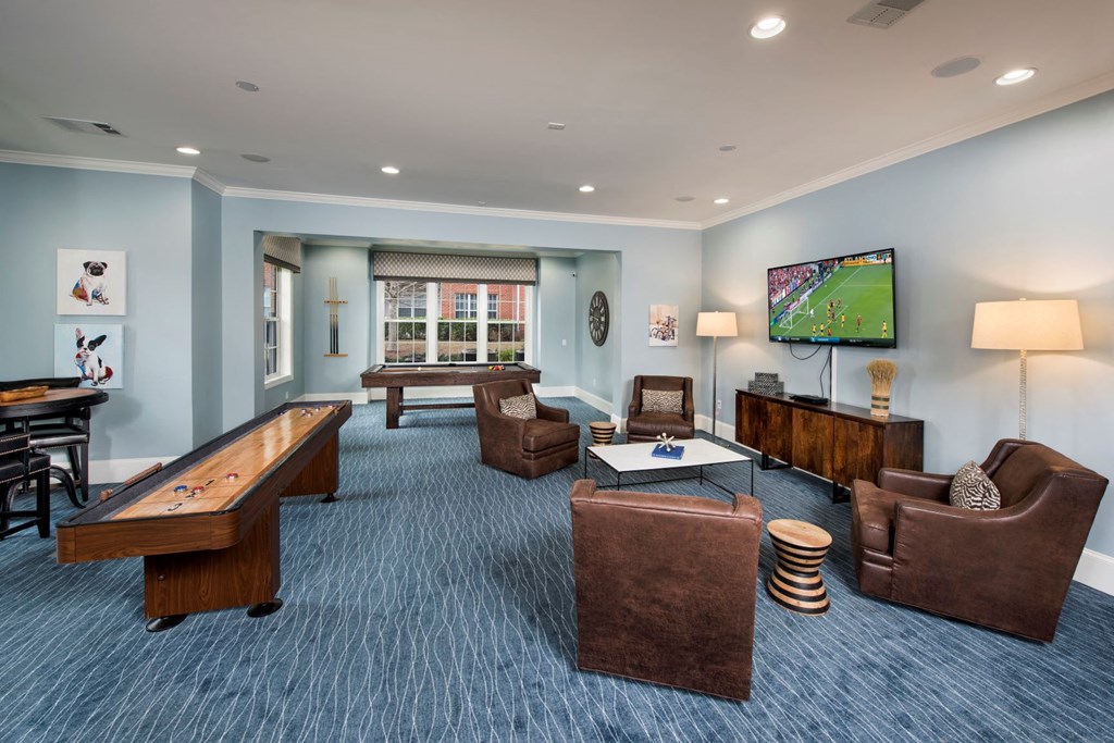 Clubhouse Game Room at The Pointe at Suwanee Station, Suwanee, 30024