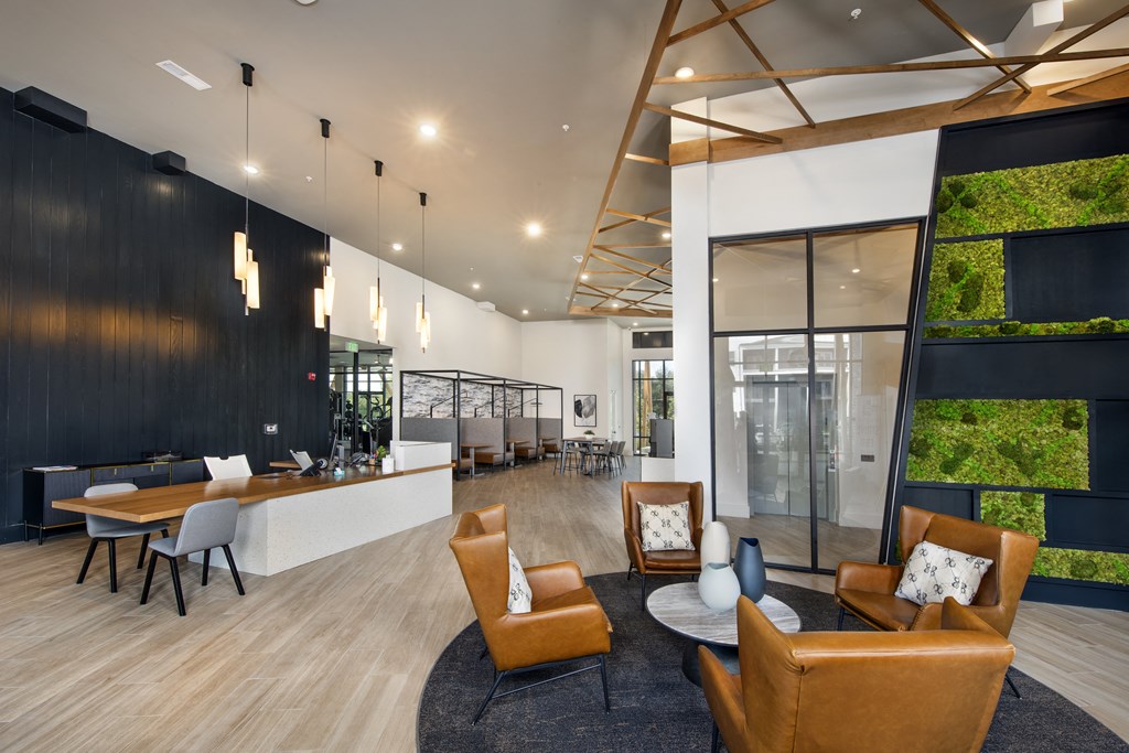 leasing office with sitting area