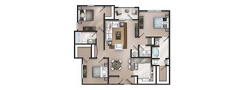 a floor plan of a studio apartment