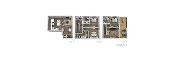 the brook 3x3 floor plan  studio  460 sq ft