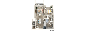 a floor plan of our studio apartment at princeton court apartments in dallas, tx