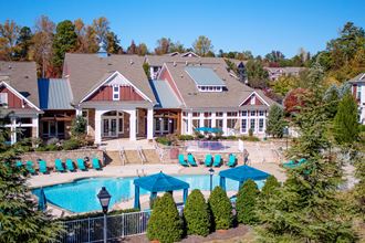 Overview of clubhouse and pool