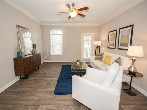 Living Room at North Park Estates, Alpharetta, 30004
