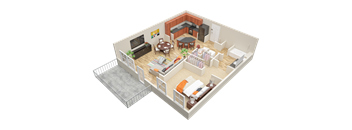 1 bed 1 bath A1  at Mariposa Lofts, Georgia, 30307