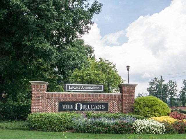 The Orleans entrance at The Orleans of Decatur, Decatur, Georgia