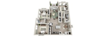 the piedmont three bedroom two bathroom