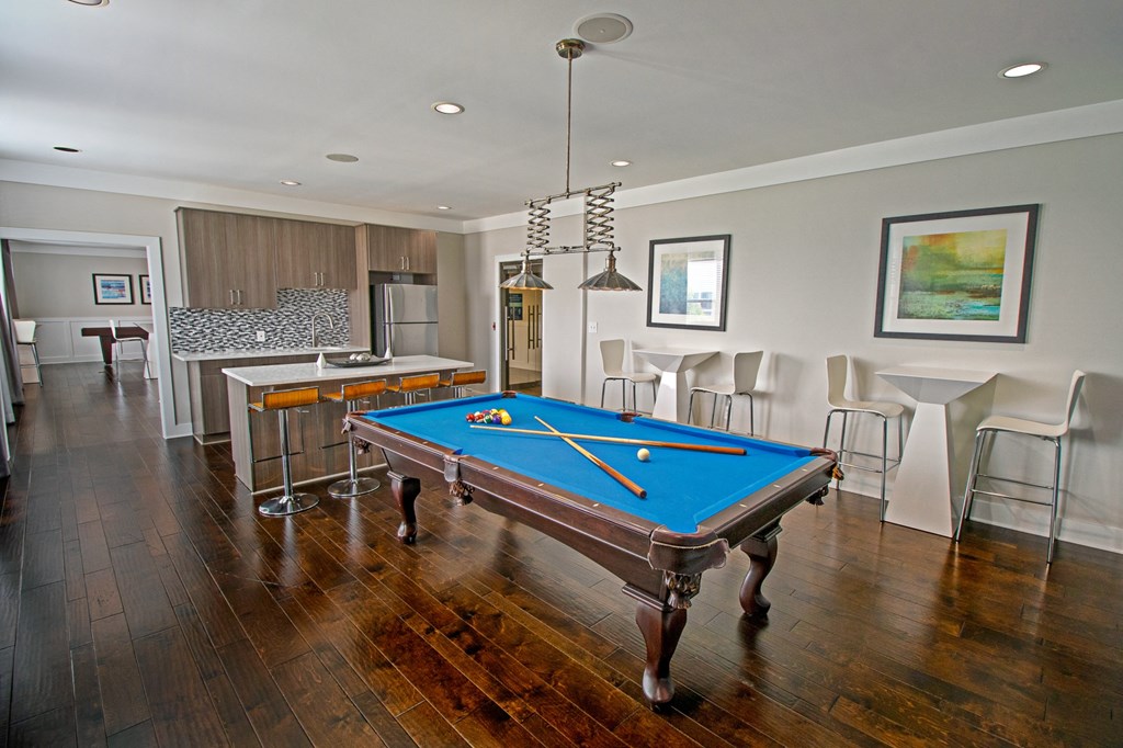 Gameroom with Billiards at West Inman Lofts Apartments, Georgia, 30312