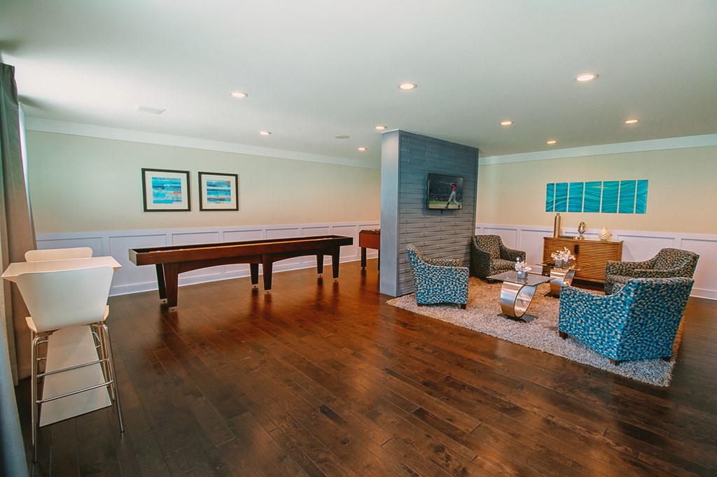 Lounge and Gameroom at West Inman Lofts Apartments, Georgia