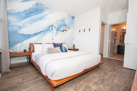 Gorgeous Bedroom at Glenwood Park Lofts, Atlanta, Georgia