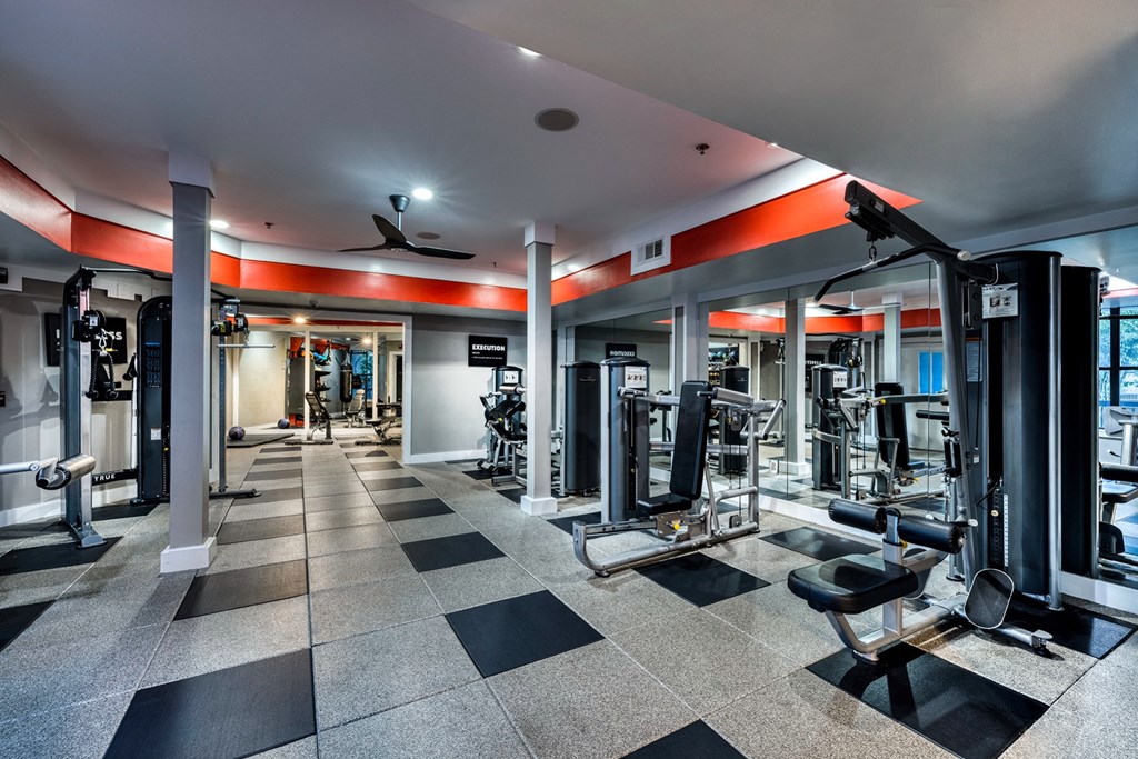 Fitness Center area at West Inman Lofts Apartments, Atlanta, GA, 30312