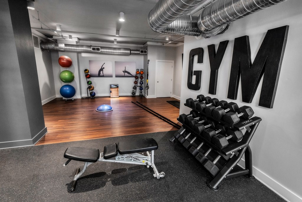 Seating area at Mariposa Lofts, Atlanta