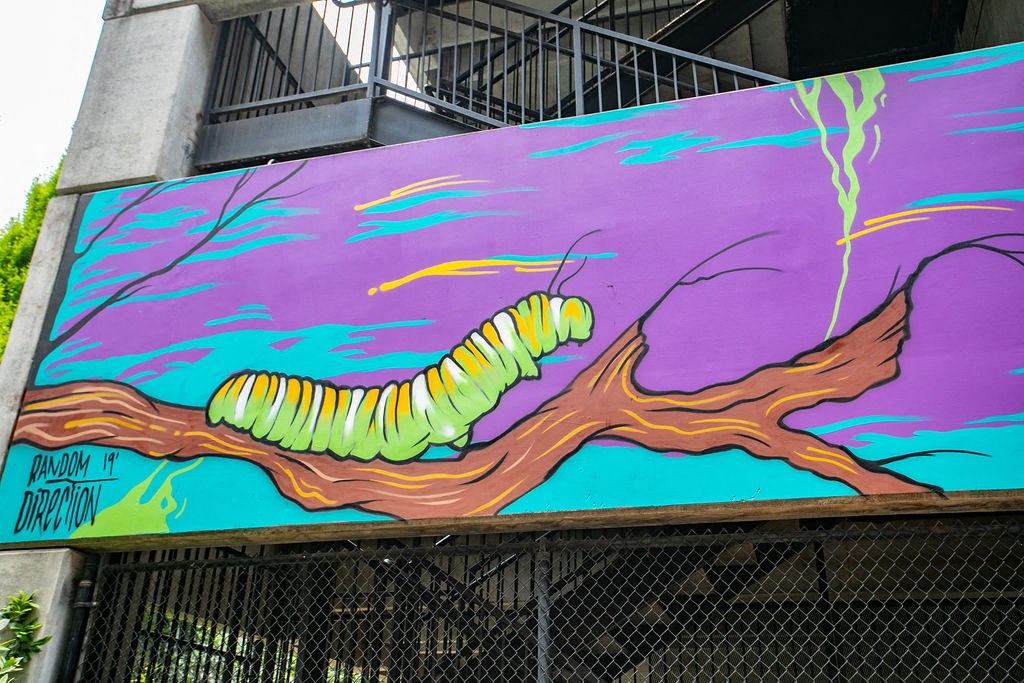 Street art at Mariposa Lofts, Atlanta, Georgia