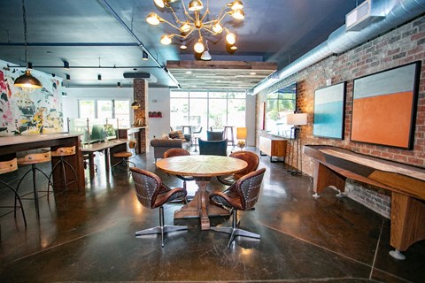 Clubroom interior at Mariposa Lofts, Georgia, 30307