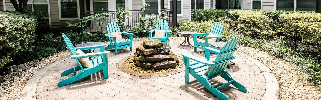Water fountain at Mariposa Lofts, Atlanta, Georgia