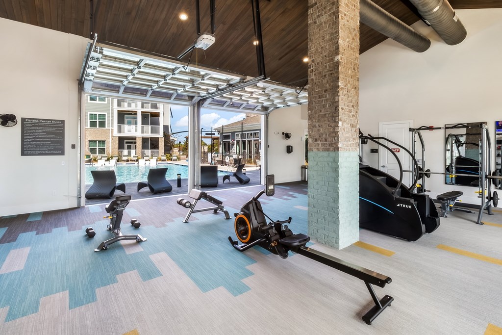 the gym at the m on hennepin apartments