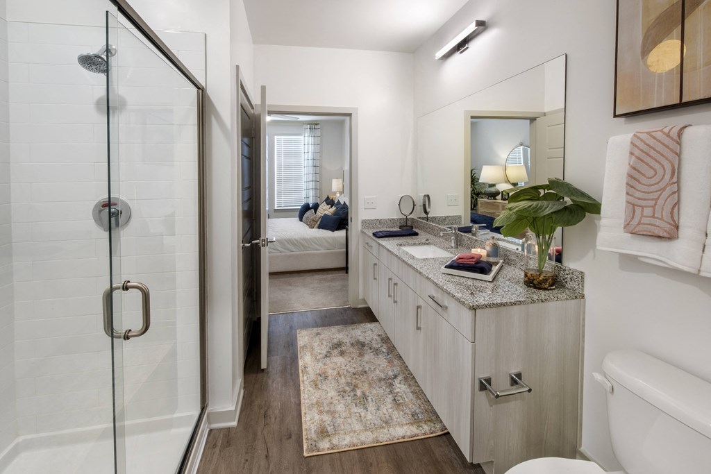 our apartments offer a bathroom with a shower