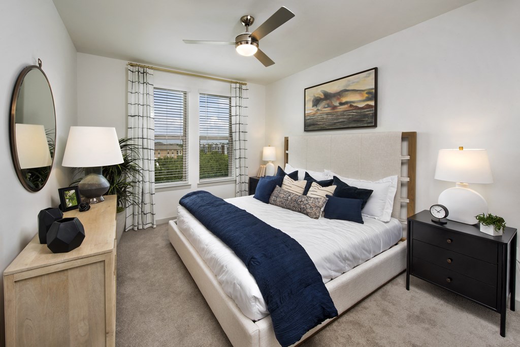 our apartments offer a bedroom with a king size bed