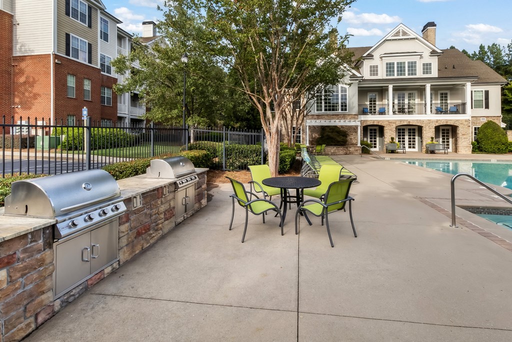 Outdoor Grill And Patio at The Pointe at Suwanee Station, Georgia, 30024