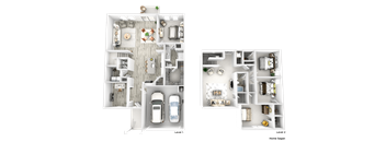 a floor plan of a house and