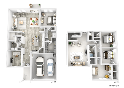 a floor plan of a house and