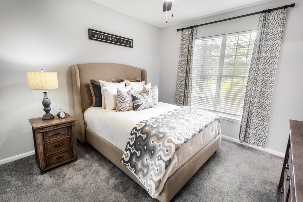 Master Bedroom at The Pointe at Suwanee Station, Suwanee, 30024