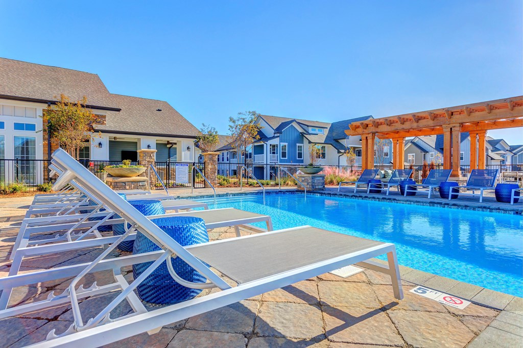pool with tanning ledge at Creekside at Providence, Tennessee