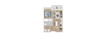 bedroom floor plan | luxury apartments in towson md | the southerly