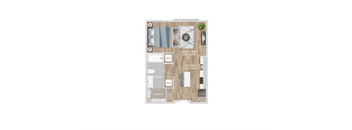 bedroom floor plan | luxury apartments in towson md | the southerly