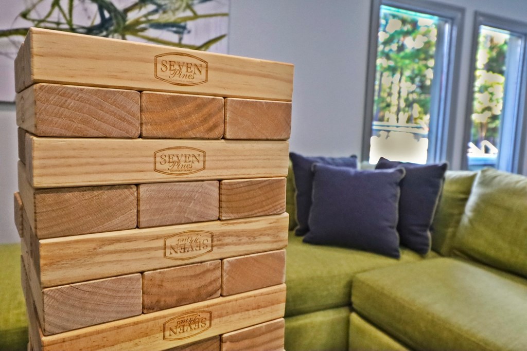 cyber lounge with jenga at Seven Pines, Alpharetta