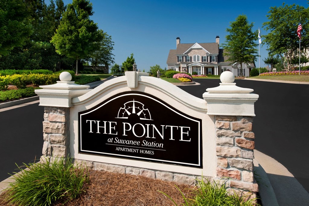 Entrance Signage at The Pointe at Suwanee Station, Suwanee, GA