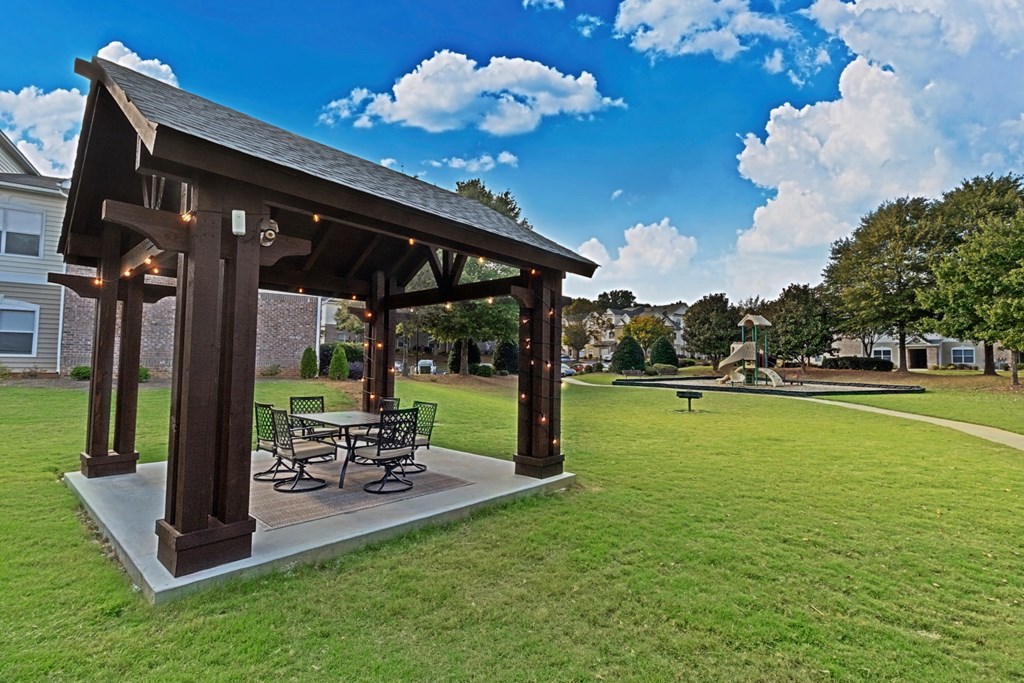 pavilion with seating area at Villas at Hampton, Hampton, Georgia