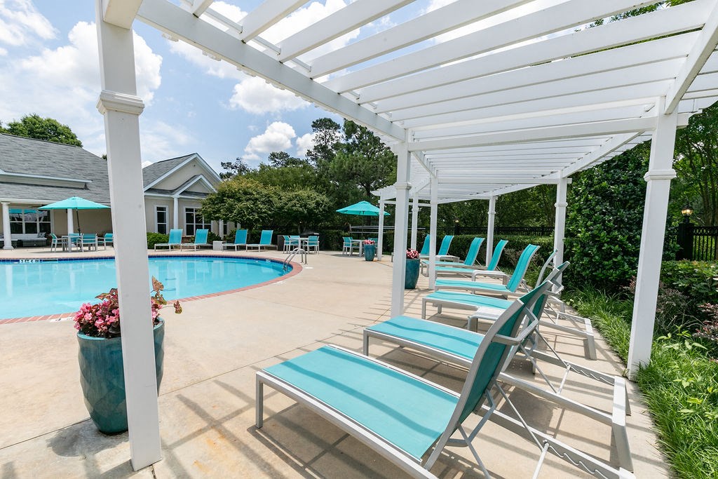 Tanning Deck Under Pergola at Villas at Hampton, Hampton, GA, 30228