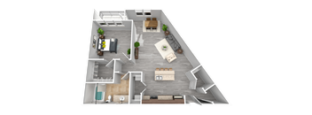 Glenwood - a5 Floor plan at Glenwood Park Lofts, Atlanta