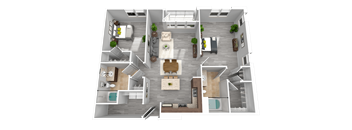 Glenwood - c2 Floor plan at Glenwood Park Lofts, Atlanta