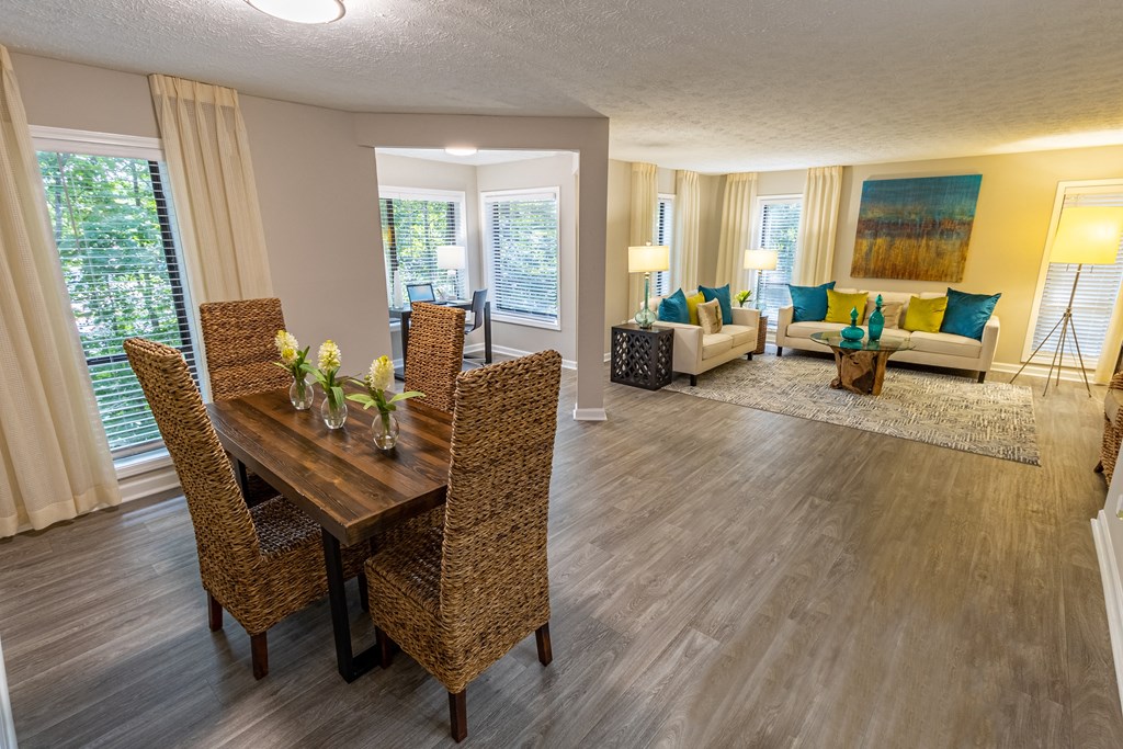 living room at Seven Pines, Alpharetta, GA