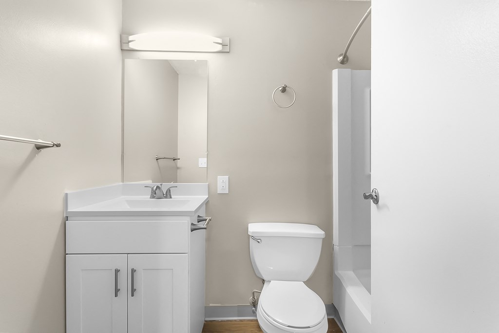 Bathroom at Clocktower and Velvet Mill Apartments, Connecticut