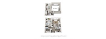 Two Bed Two Bath Loft 1143 sq.ft.