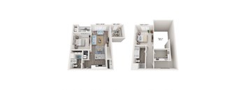 Two Bed Two Bath Loft 1326 sq.ft.