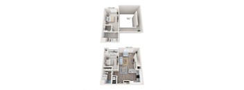 Two Bed Two Bath Loft 1248 sq.ft.