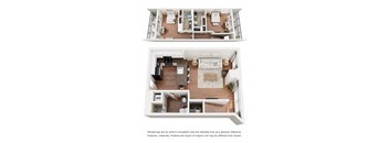 A set of three images showing different floor plans of a house.