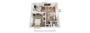 1 bed 1 bath at Greenfield Village Apartments, Rocky Hill, CT