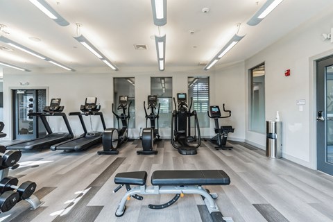 Gym Gym at The Beacon at Gateway Apartments, Scarborough, ME, 04074