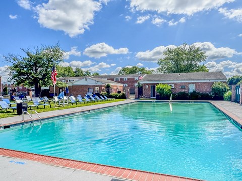 our resort style swimming pool at our apartments at Glen Hollow, Croydon, PA, 19021