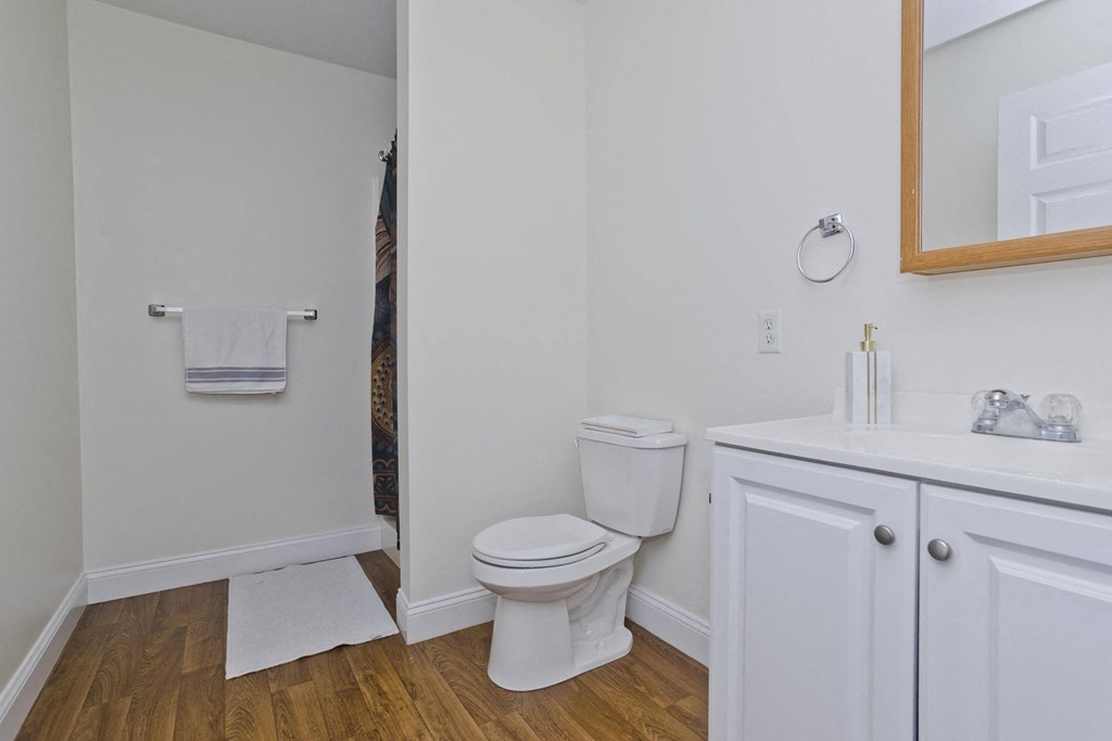 a bathroom with a toilet and a sink