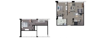 2 bed 2 bath B at Cherry Street Lofts, Bridgeport