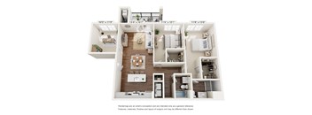 Two Bed Two Bath Den