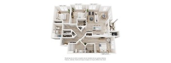 A floor plan of a house with dimensions and a disclaimer at the bottom.