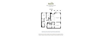 Two Bed Two Bath Den 1264 sqft