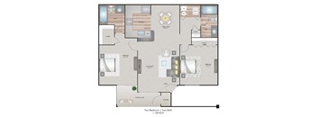 Timber Chase at Sarasota Bay Sarasota Florida Two Bedroom Floorplan